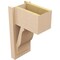 Ekena Millwork 8-in W x 12-in D x 20-in H Funston Block Rough Cedar Woodgrain TimberThane Outlooker, Primed Tan OUTUR080X12X20FST44RCPR - alternate 6